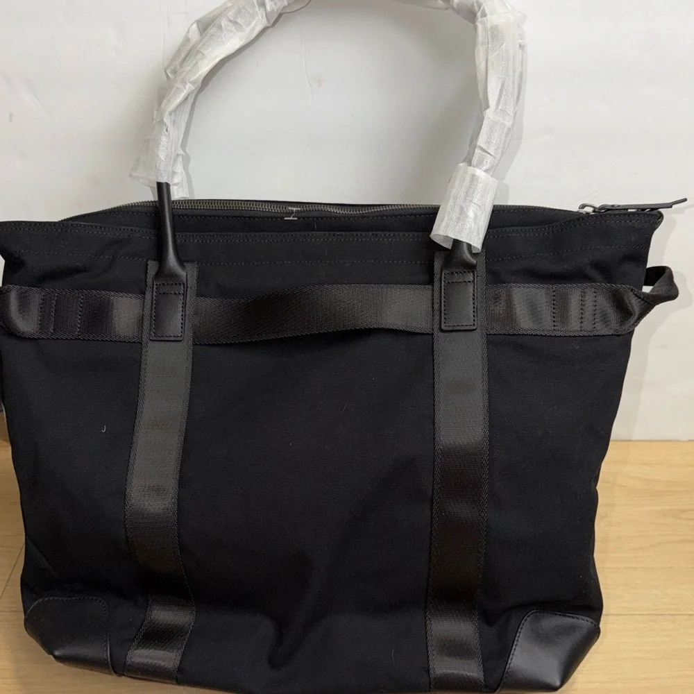 Brooks Brothers Black Wells Laptop Tote - Picture 4 of 9